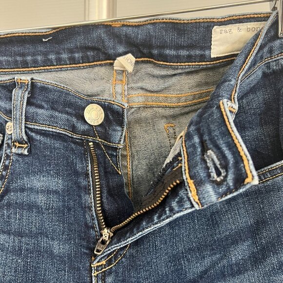 Rag & Bone 9" Skinny in Color Phoenicia Denim Jeans Sz 26 - Picture 11 of 13